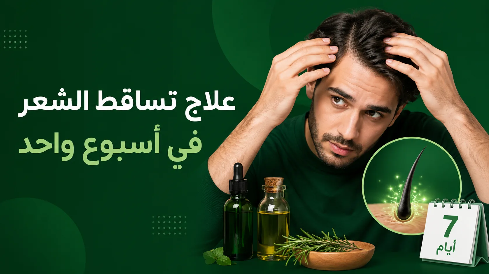 علاج تساقط الشعر في أسبوع واحد